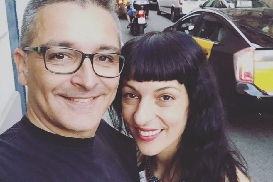 Roser Amills con David Lucas