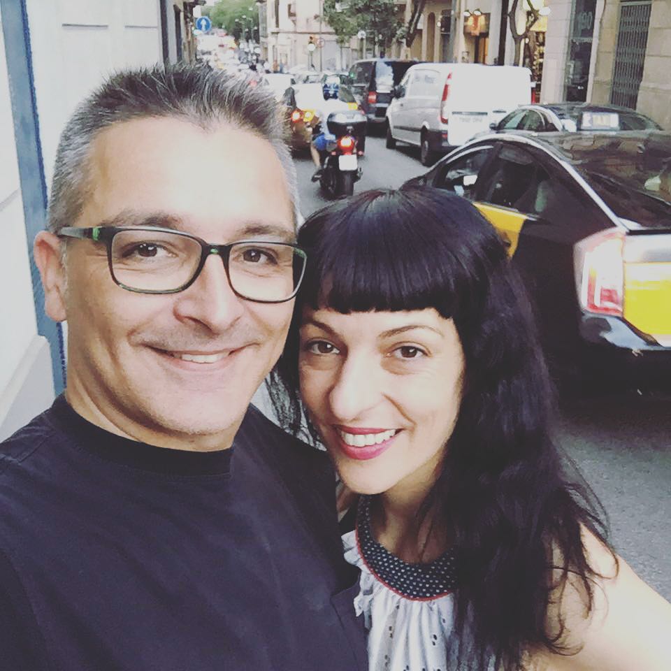 Roser Amills con David Lucas