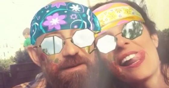 Roser Amills con Marco, novio napolitano