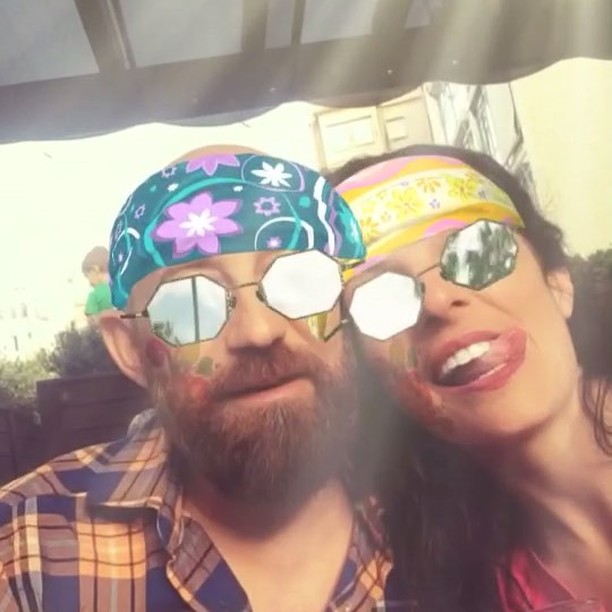 Roser Amills con Marco, novio napolitano