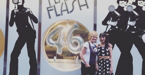 Roser Amills con Merecedes Mila