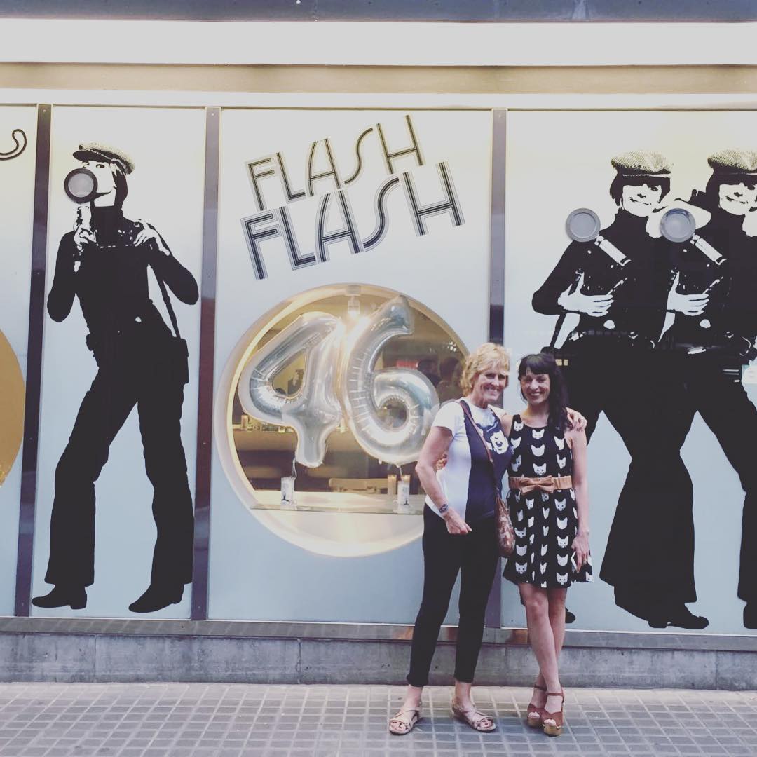 Roser Amills con Merecedes Mila