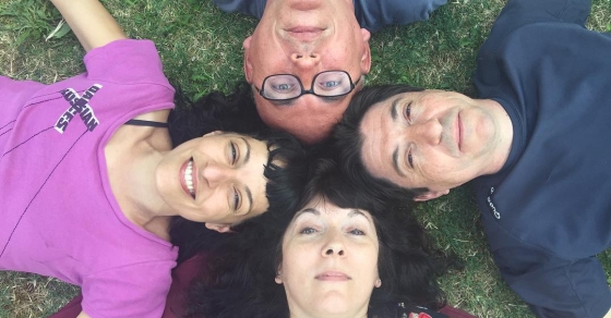 roser amills con raimon moreno, laura prego i frederic garrido