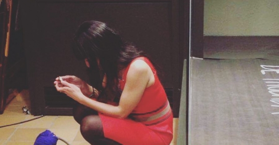 Roser Amills en la libreria el cucut, foto de magda riera