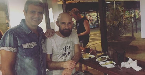 Maurizio, Marco y el Pietro, viva Italia en el #barridegracia ;)) - Roser Amills, escritora mallorquina