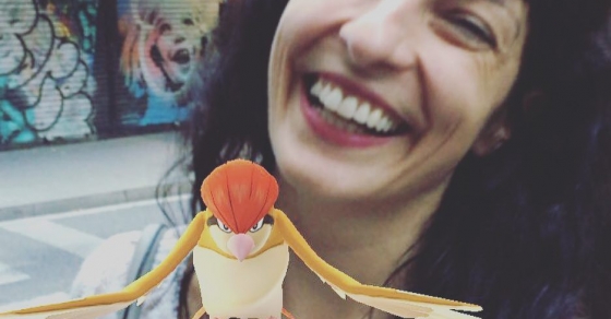 Foto de @afromarc86 que es el culpable de mi entrada en #pokemongo hace unas semanas. Nivel 20 ya, Marc... - Roser Amills, escritora mallorquina