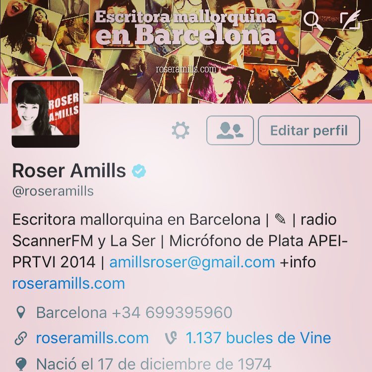 Ves el simbolito "v"? Twitter acaba de verificar mi cuenta #albricias!!!