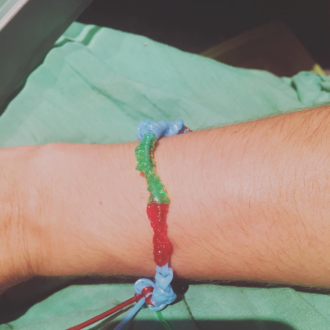 Mirad qué maravillosa #pulsera me ha hecho mi hijo!