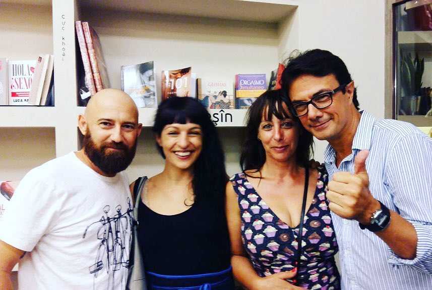 Roser Amills y su novio napolitano Marco en Amantis