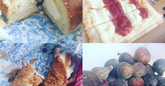 Iris al forno, cannoli y cassatedda y hojaldre de mermelada de higos y mascarpone con lima rallada ;)) 2 Iris al forno, cannoli y cassatedda y hojaldre de mermelada de higos y mascarpone con lima rallada ;)) - Roser Amills, escritora mallorquina