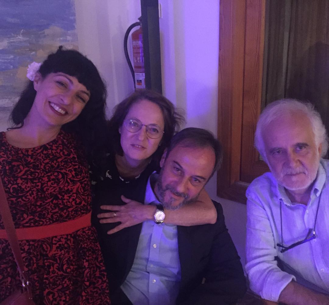 Cuatro poetas: Marta Sanz, Edgardo Dobry, Ramon Andrés ;)) #conversesformentor2016 #veladaorfica