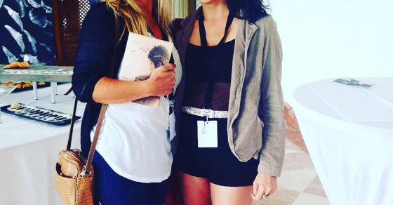 Qué bonito ha sido conocer a @beleta en las #conversesformentor2016 :)) - Roser Amills, escritora mallorquina