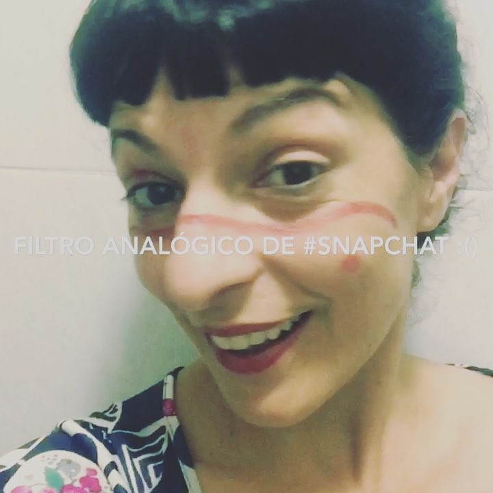 Os presento el filtro analógico de #snapchat. He visto un maquillaje punk y he tenido esta ideita ;))
