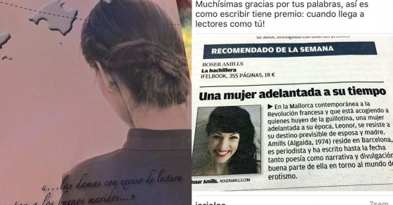 Novela de roser amills, libro recomendado de la semana, La bachillera