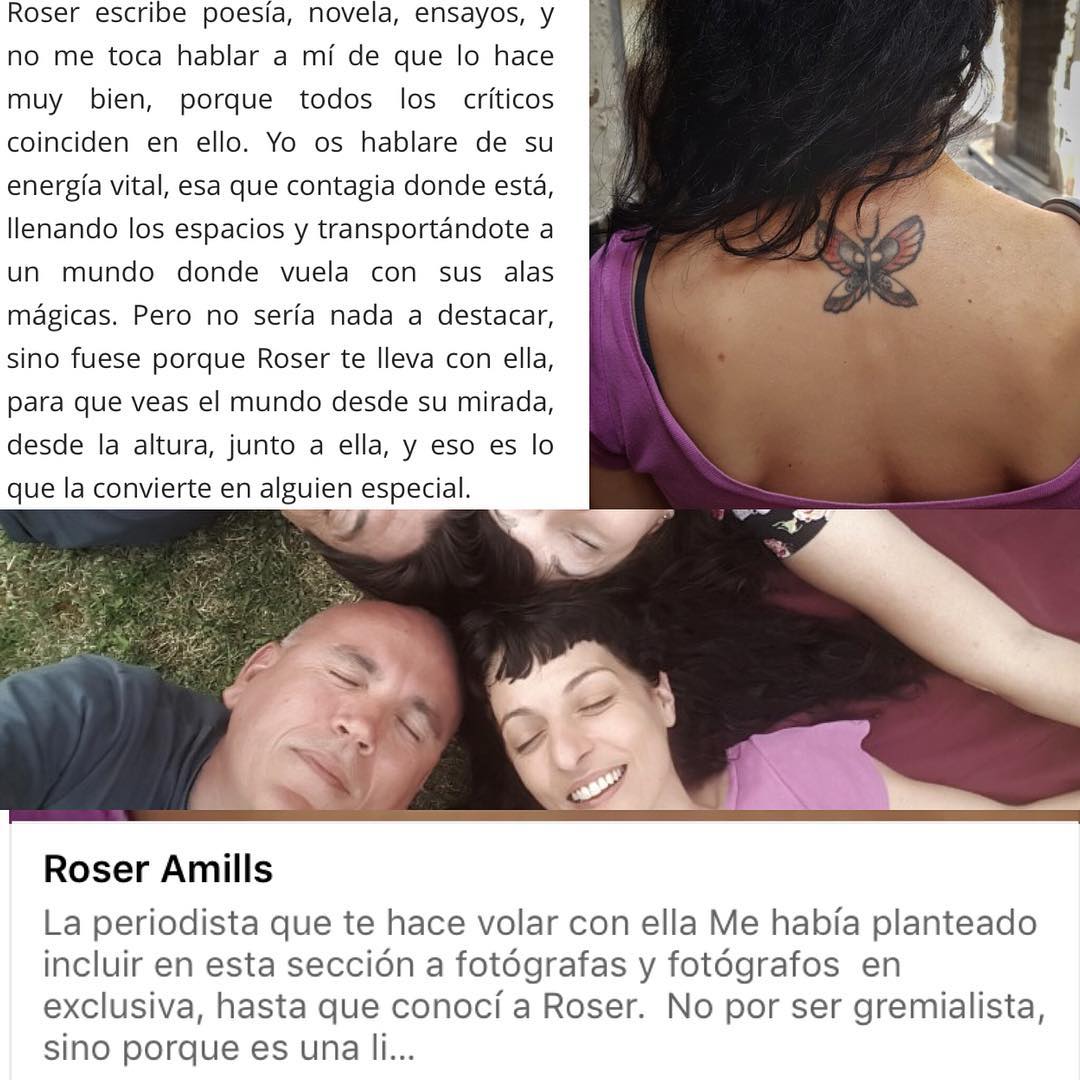 Me ha hecho mucha ilusión que el gran @raimonmoreno escriba sobre mí, sus bellas palabras emocionan!!