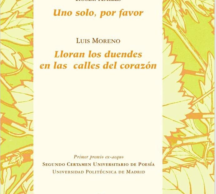 Poemario uno solo por favor de Roser Amills