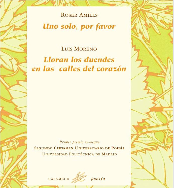 Poemario uno solo por favor de Roser Amills