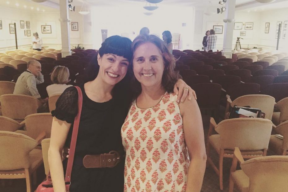 roser amills con Malena, lectora, converses de formentor 2016