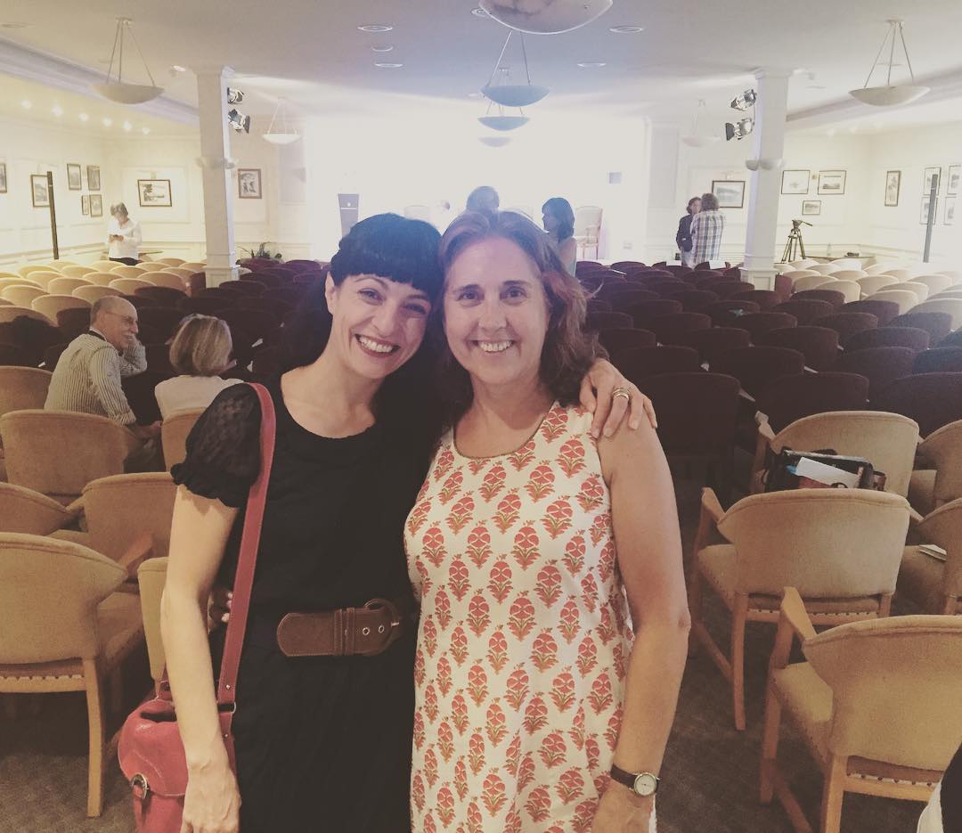 roser amills con Malena, lectora, converses de formentor 2016