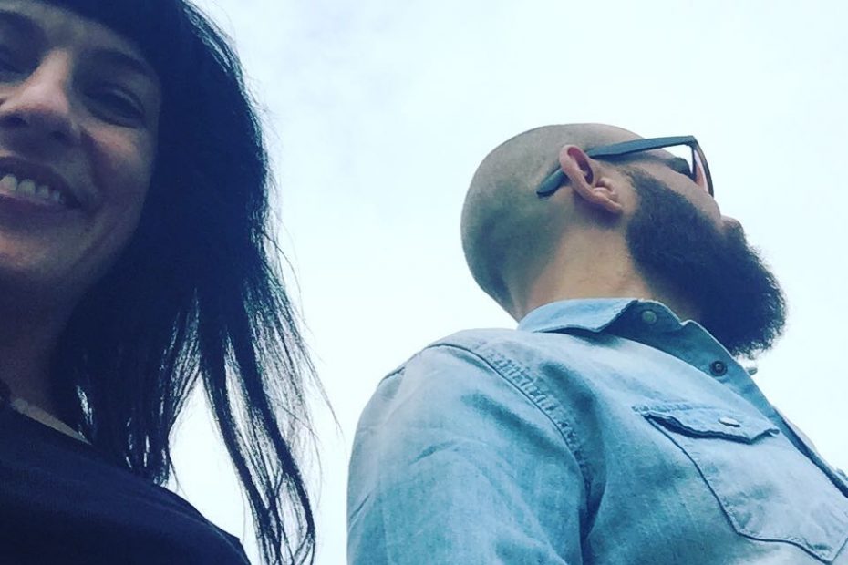 roser amills con marco della porta en paestum