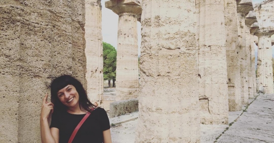 Roser Amills En Tempio Di Nettuno 460 Ac Paestum Napoles