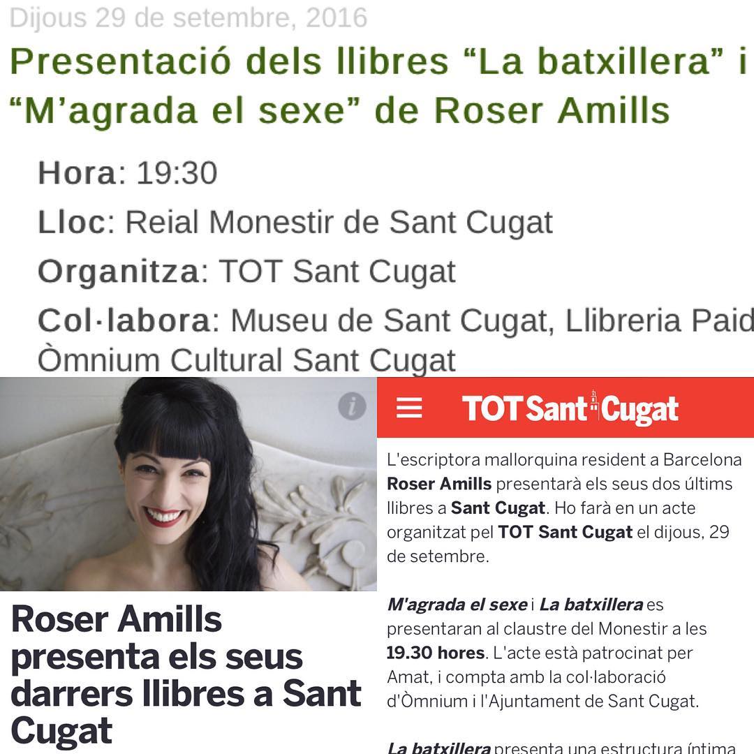 roser amills presenta la bachillera a sant cugat