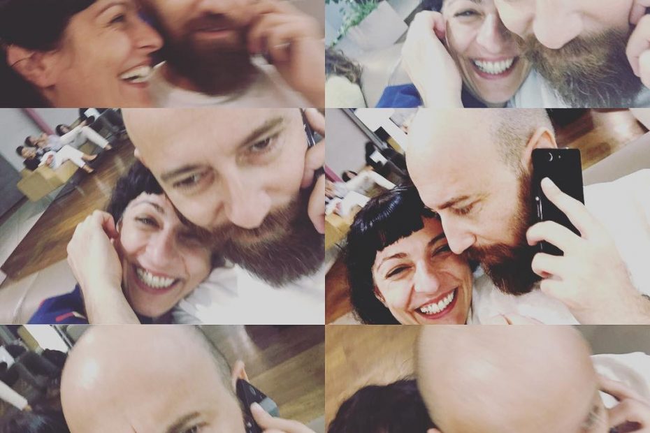 roser amills y marco della porta en napoles