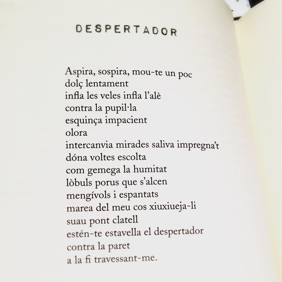 És l'hora del despertador ;)) Poema de #morbo (Cossetània ed. 2011) #amillsmorning #bondia #buenosdias
