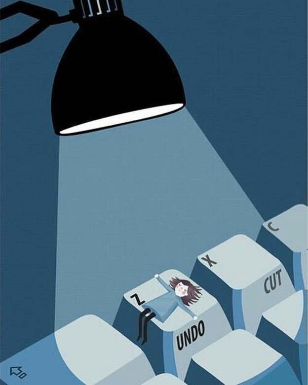 Gracias #roja_putona por pensar en mí! : "La pesadilla de unx escritorx. Me ha hecho pensar en @roseramills Bon dia! Egunon, buenos días  "