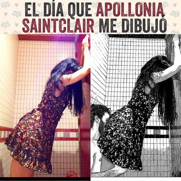 Es fantástico, soy fan de las ilustraciones de Apollonia Saintclair y un día... me dibujó!