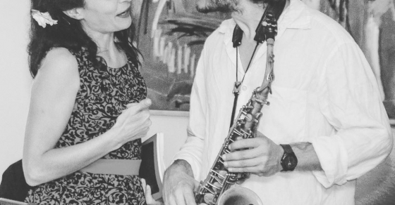 recital de poesia y jazz en las converses de formentor, foto de cati cladera