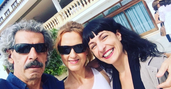 roser amills con pere colom en las converses de formentor