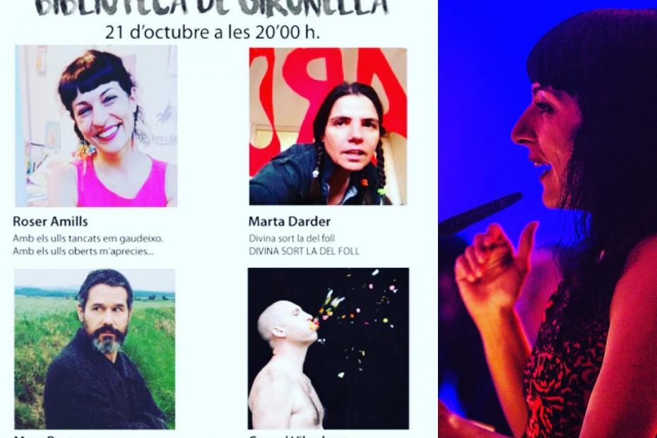 Roser amills recita al festival de poesia de gironella