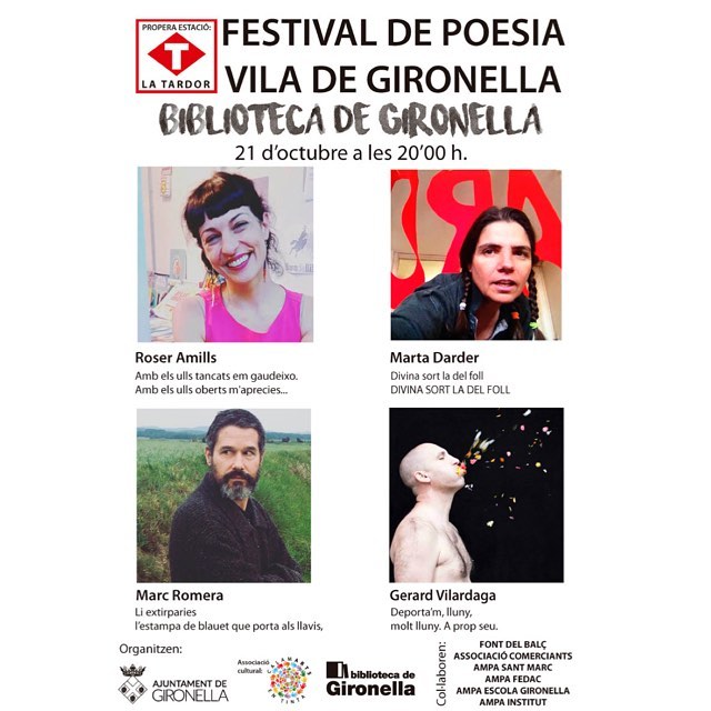 Ens veurem a #Gironella? #festivaldepoesiaviladegironella 2016  