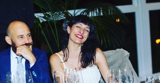 roser amills y marco della porta en las converses de formentor