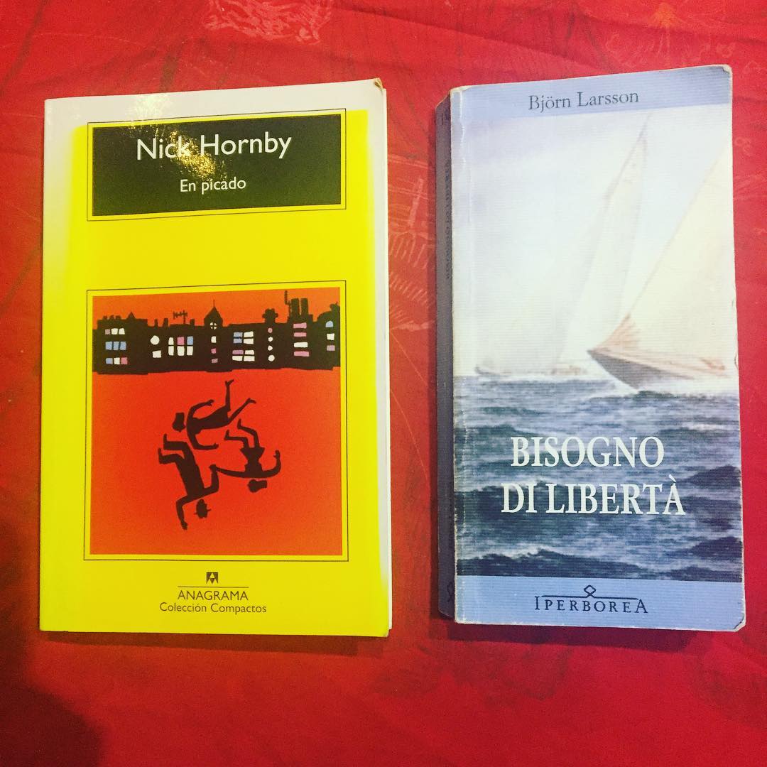 Gracias @marco_blued por estas dos lecturas para el fin de semana! #nickhornby #bjornlarsson ;))