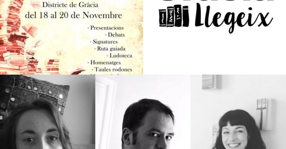 #graciallegeix dissabte 19, 16.30 hores
Biblioteca Jaume Fuster
Taula rodona, de l'amor a l'erotisme. Roser Amills, Francesc Miralles, Teresa Roig - Roser Amills, escritora mallorquina