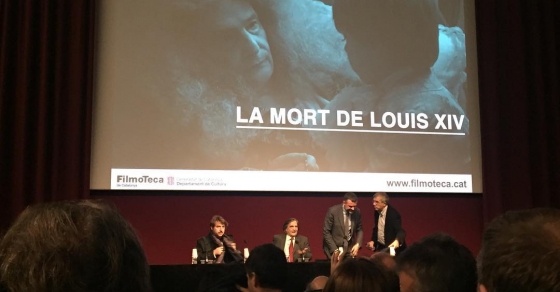 Comencem presentació a #lafilmoteca amb #andergraunfilms #albertserra #lamortdelouisXIV - Roser Amills, escritora mallorquina