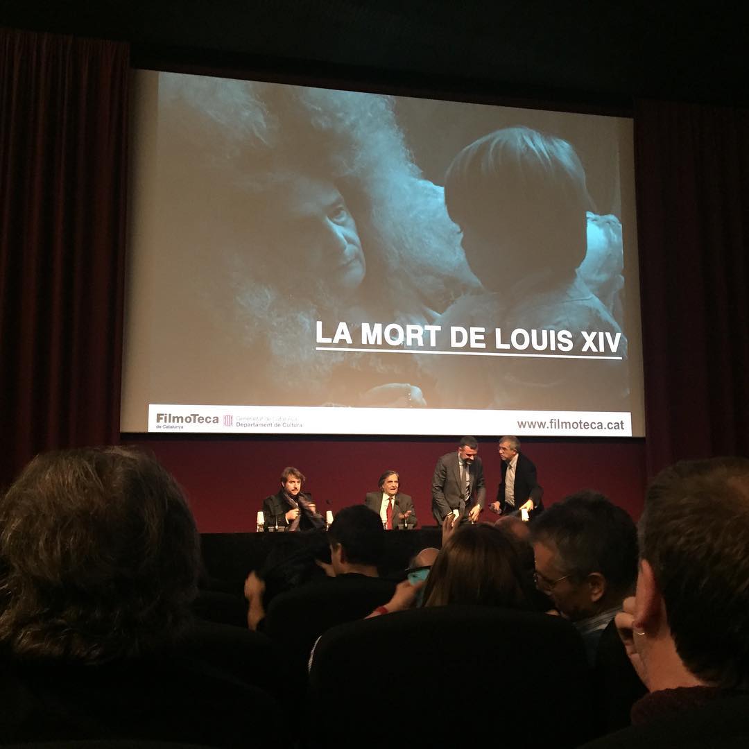 Comencem presentació a #lafilmoteca amb #andergraunfilms #albertserra #lamortdelouisXIV