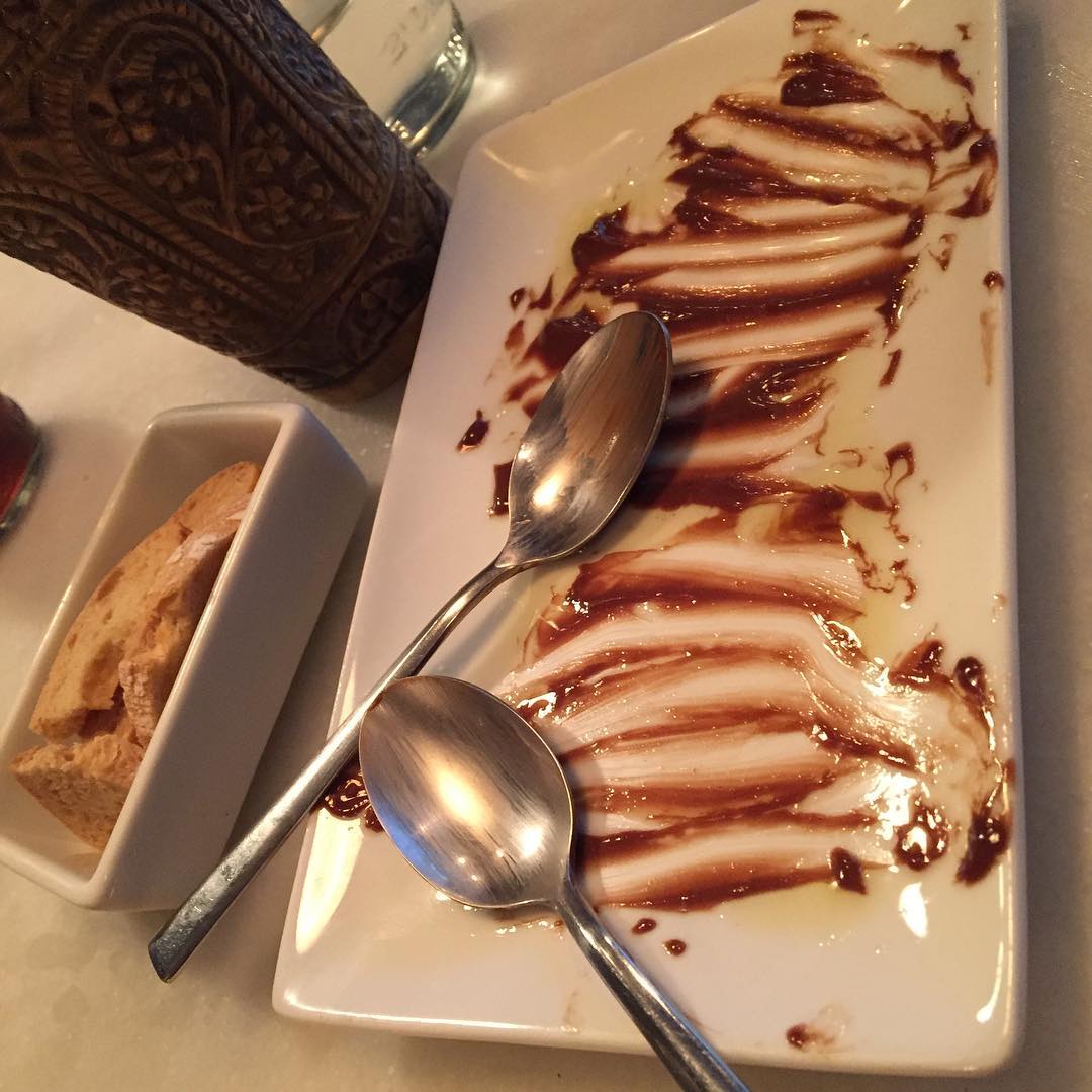 Sin filtros, lo que quedó del postre @thefishandchipsshop  