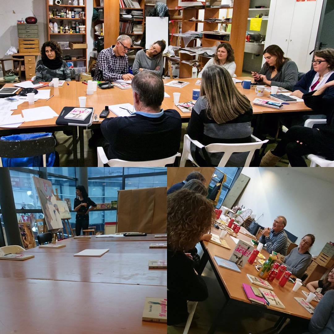 roser amills taller literari a La capsa, Ordino, Andorra