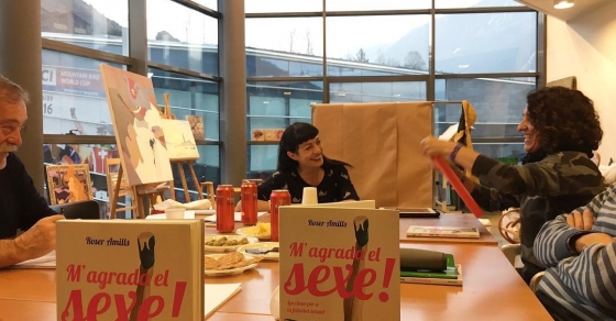 roser amills taller literari a La capsa, Ordino, Andorra