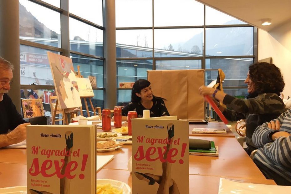 roser amills taller literari a La capsa, Ordino, Andorra