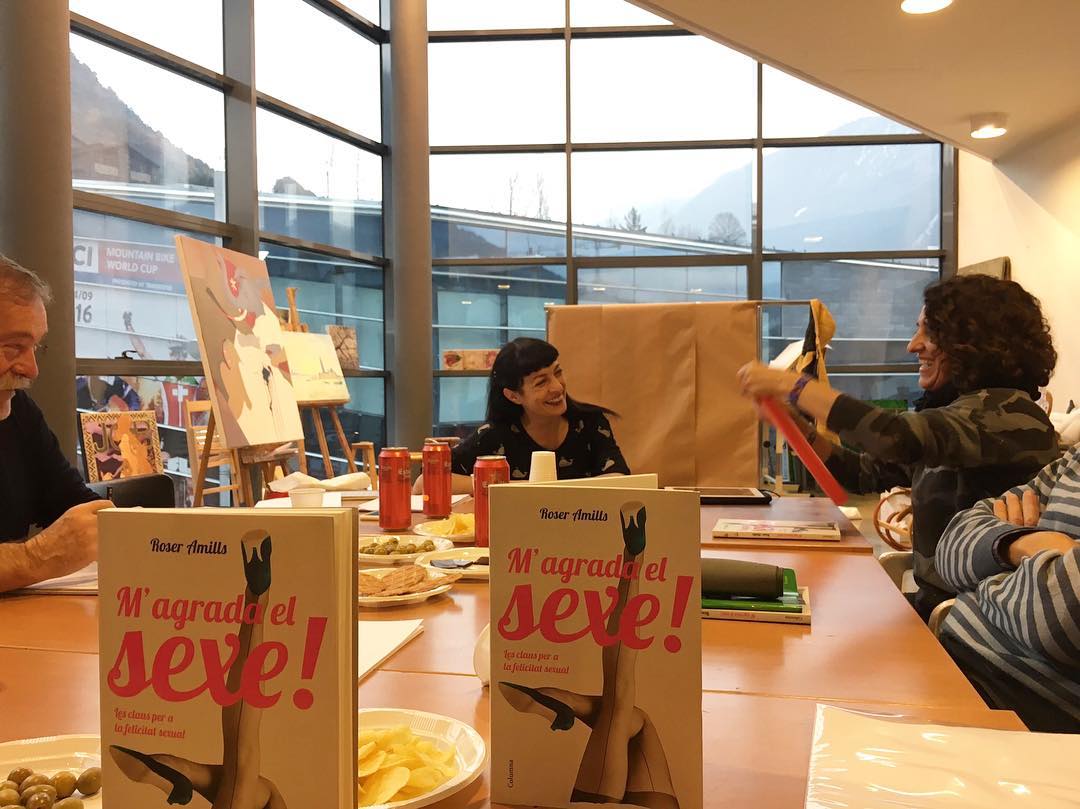roser amills taller literari a La capsa, Ordino, Andorra