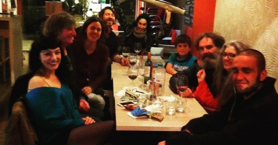 Sopar de poetes tot recordant #carleshacmor :)) - Roser Amills, escritora mallorquina