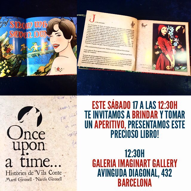 Este sábado 17 a las 12:30h ven a brindar y tomar un aperitivo, presentamos este precioso libro! 12:30h
Galeria Imaginart Gallery
Avinguda Diagonal, 432
Barcelona