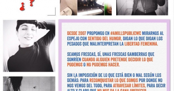Recordatorio: ¿Qué es #amillspublicwc? Este fin de año se han apuntado @lborras y @lucia_etxebarria_ Faltas tú!! @Madonna ya se apuntó el otro día con su maravilloso discurso - Roser Amills, escritora mallorquina
