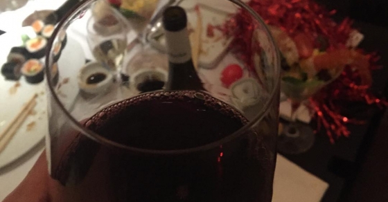 copa de vino brindis