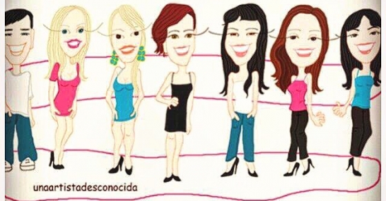 Roser amills ilustracion de una artista desconocida ? Yo soy la del centro con tejanitos, gracias