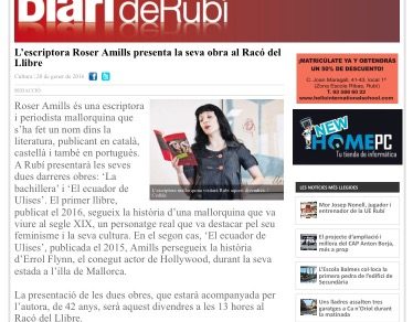 Entrevista a Roser Amills diari de Rubi
